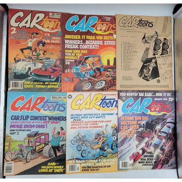 Vintage CARtoons Comic Book Lot Of 17 Issues From 1970s & 1980s - Picture 2 of 6